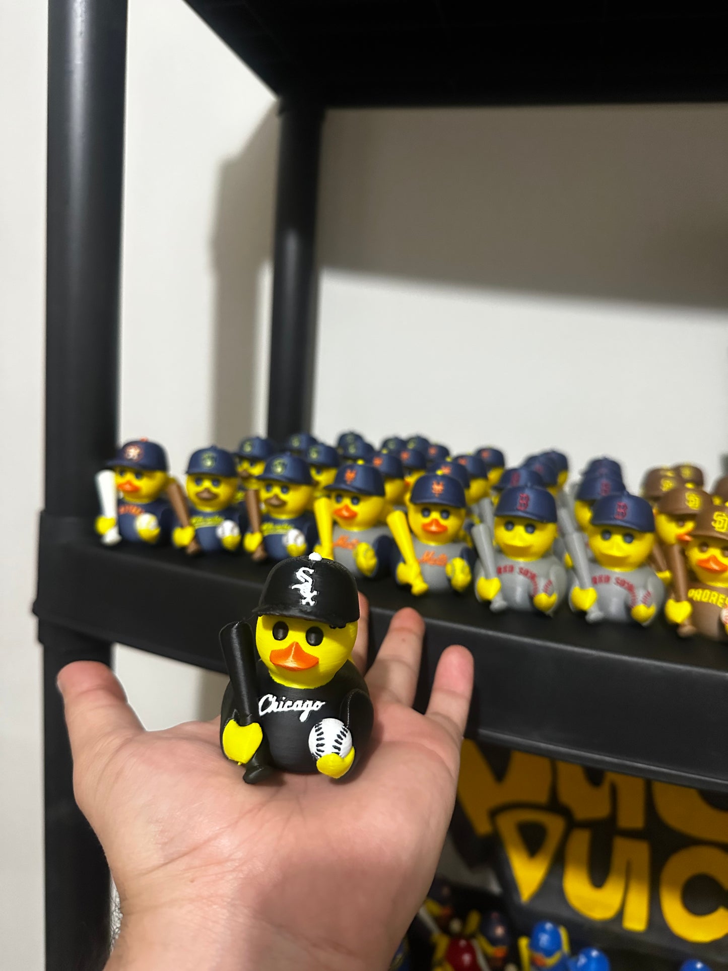 Chicago Baseball Duck – Fan Edition (Black & White)