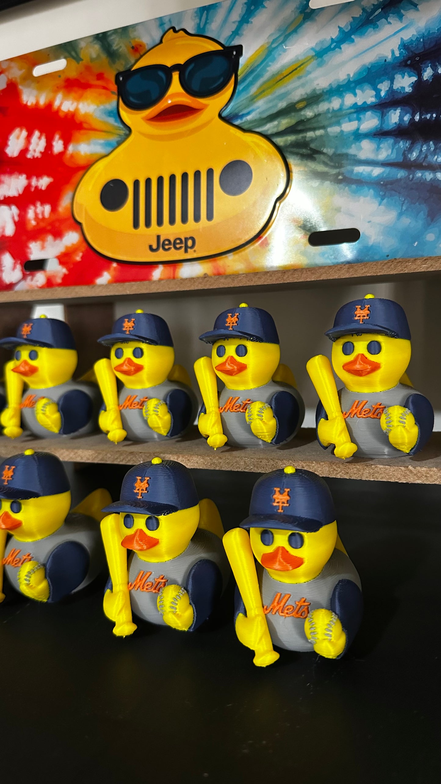 New York Baseball Duck – Fan Edition (Blue & Orange)