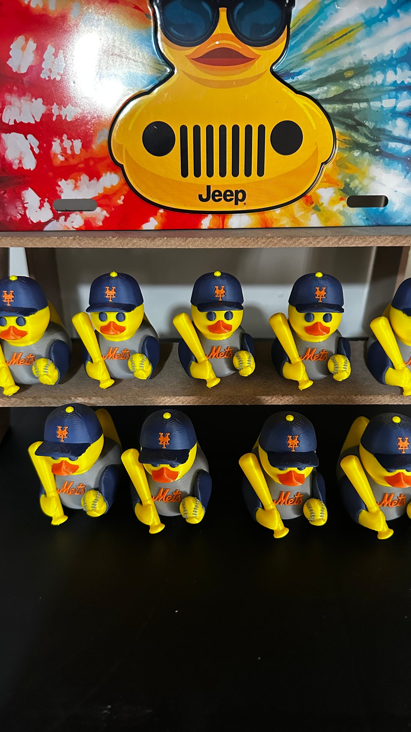 New York Baseball Duck – Fan Edition (Blue & Orange)