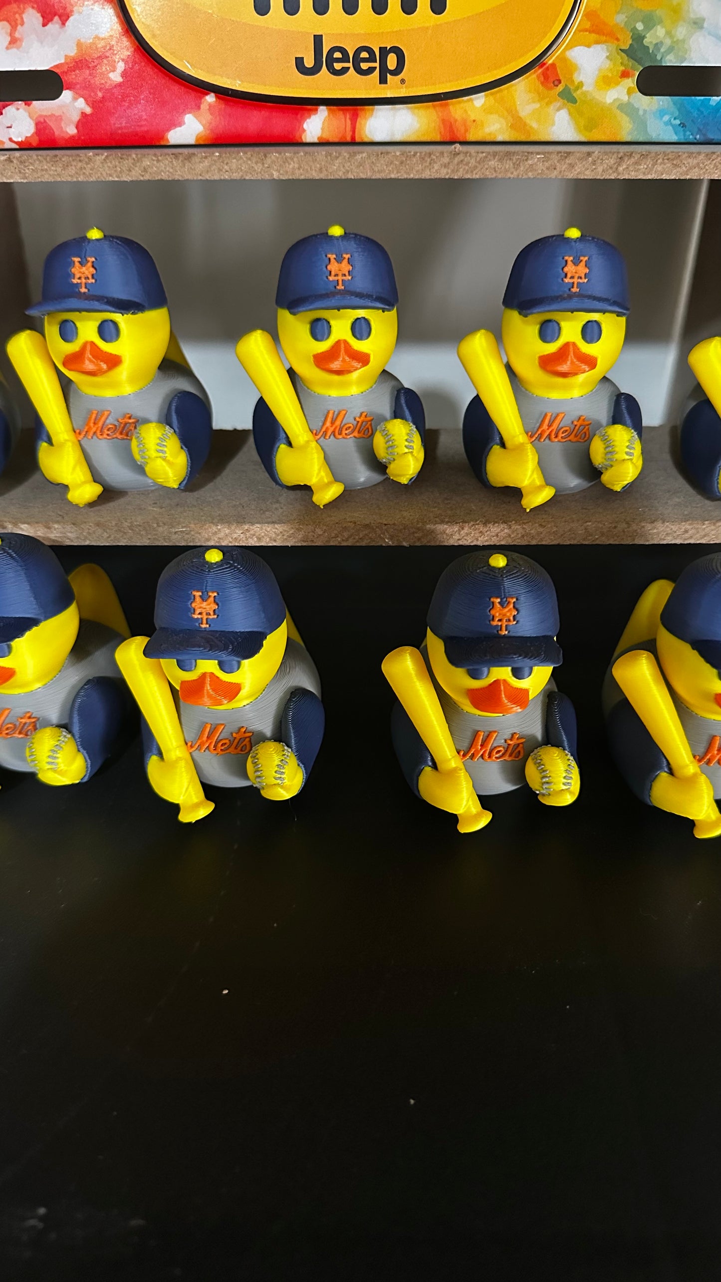 New York Baseball Duck – Fan Edition (Blue & Orange)