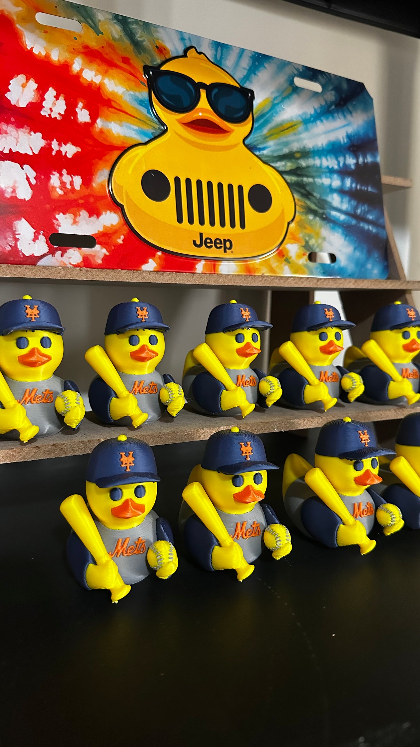 New York Baseball Duck – Fan Edition (Blue & Orange)