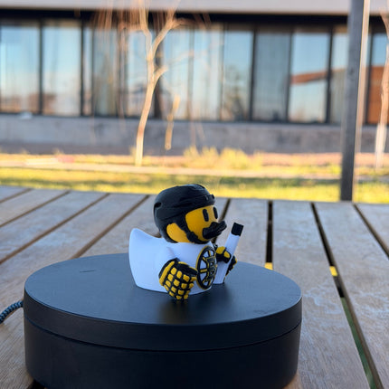 Boston Bruins Hockey Duck – 3D Printed NHL Fan Dashboard Duck | Bruins Fan Gift | Hockey Car Dashboard Decor