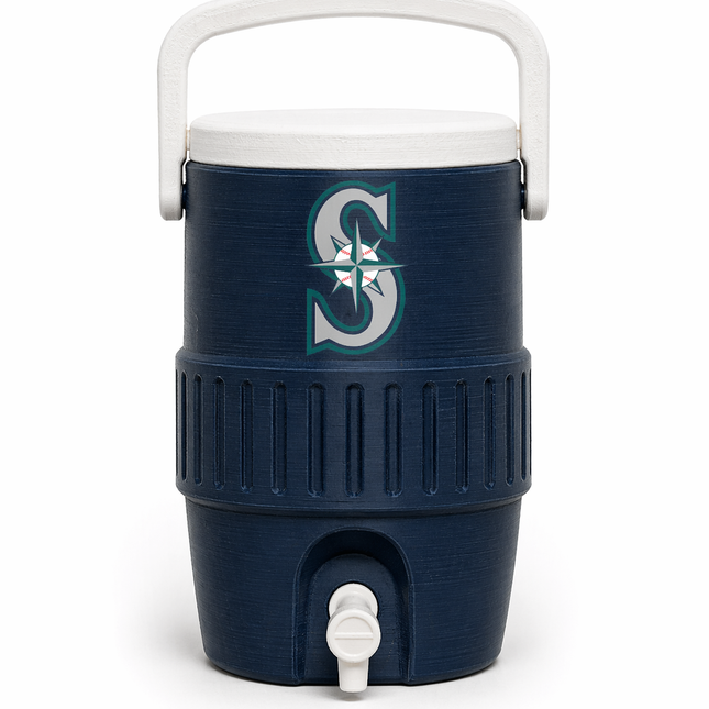 Seattle Navy Teal Mini Cooler Can Holder (12 oz) | Baseball Fan Koozie | Car Dashboard Drink Holder | 3D Printed