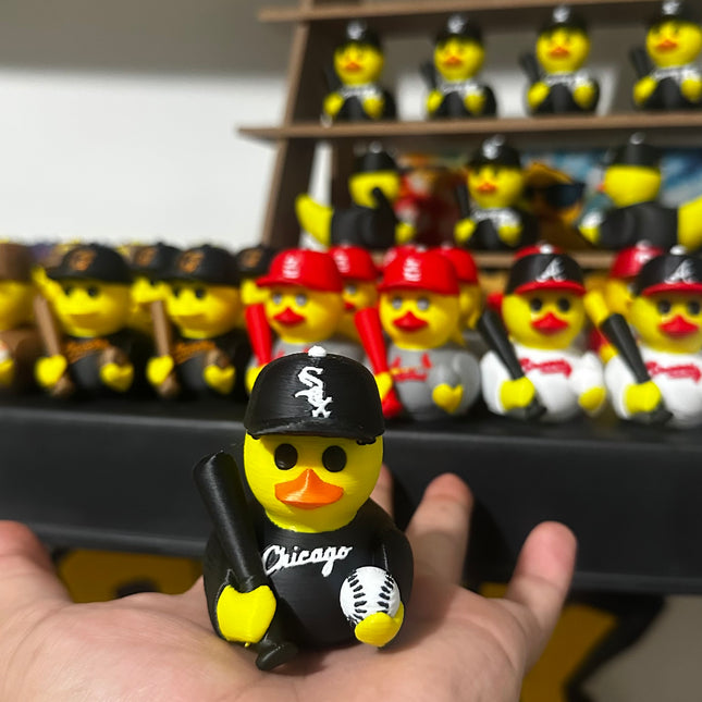 Chicago Baseball Duck – Fan Edition (Black & White)