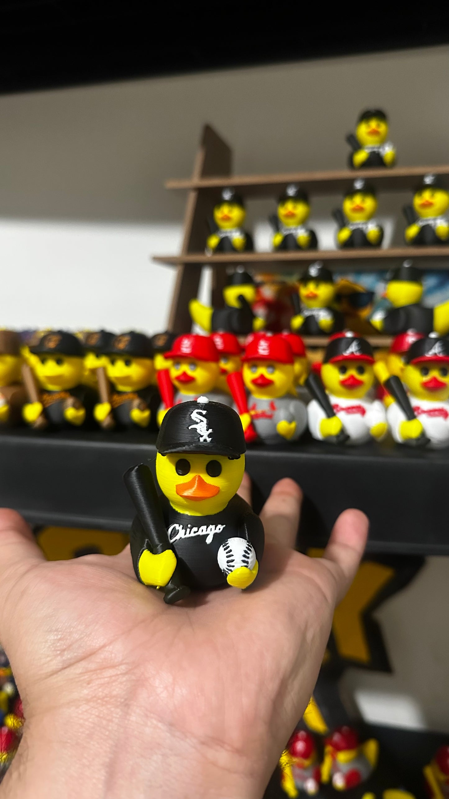 Chicago Baseball Duck – Fan Edition (Black & White)