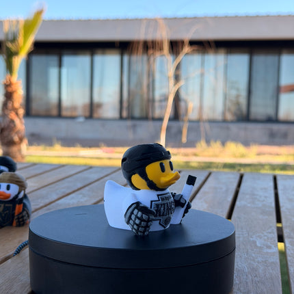 Los Angeles Kings Hockey Duck – 3D Printed NHL Fan Dashboard Duck | Kings Fan Gift | Hockey Car Dashboard Decor
