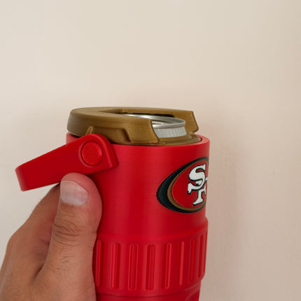 San Francisco 49ers Can Cooler Koozie – 12 oz NFL Football Fan Drink Holder