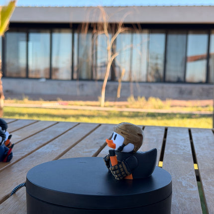 Vegas Golden Knights Hockey Duck – 3D Printed NHL Fan Dashboard Duck | Golden Knights Fan Gift | Hockey Car Dashboard Decor