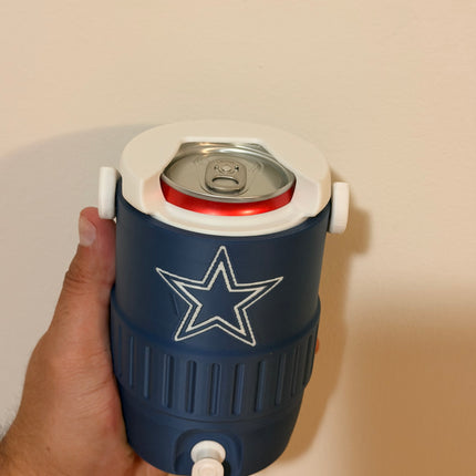 Dallas Cowboys 12oz Can Cooler Koozie – Football Fan Drink Holder – 3D Printed