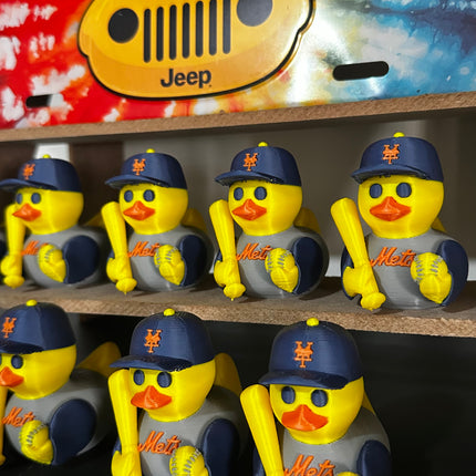New York Baseball Duck – Fan Edition (Blue & Orange)