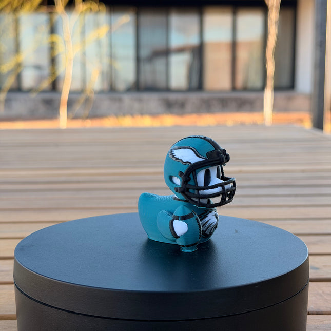 Philadelphia Eagles Football Duck – 3D Printed NFL Fan Dashboard Duck | Eagles Fan Gift | Football Car Dashboard Decor
