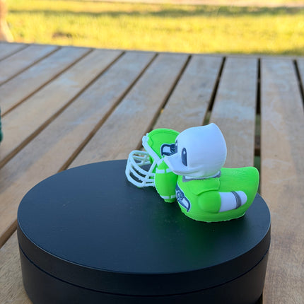 Seattle Seahawks Football Duck – 3D Printed NFL Fan Dashboard Duck | Seahawks Fan Gift | Football Car Dashboard Decor
