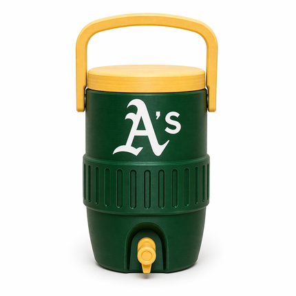 Oakland Green Yellow Mini Cooler Can Holder (12 oz) | Baseball Fan Koozie | Car Dashboard Drink Holder | 3D Printed