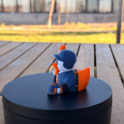 Houston Astros Baseball Duck – 3D Printed MLB Fan Dashboard Duck | Astros Fan Gift | Baseball Car Dashboard Decor