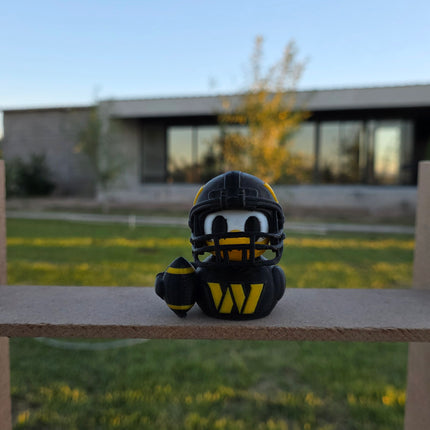 Washington Commanders Football Duck – 3D Printed NFL Fan Dashboard Duck | Commanders Fan Gift | Football Car Dashboard Decor