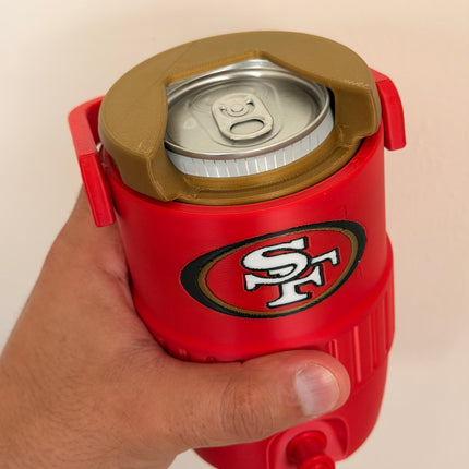 San Francisco 49ers Can Cooler Koozie – 12 oz NFL Football Fan Drink Holder