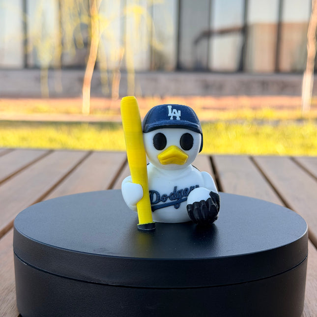 Los Angeles Dodgers Baseball Duck – 3D Printed MLB Fan Dashboard Duck | Dodgers Fan Gift | Baseball Car Dashboard Decor