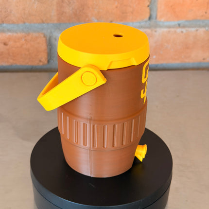San Diego Brown Gold Mini Cooler Can Holder (12 oz) | Baseball Fan Koozie | Car Dashboard Drink Holder | 3D Printed