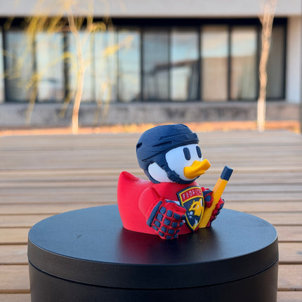 Florida Panthers Hockey Duck – 3D Printed NHL Fan Dashboard Duck | Panthers Fan Gift | Hockey Car Decor