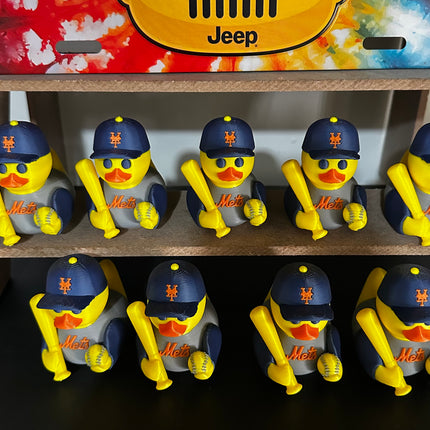 New York Baseball Duck – Fan Edition (Blue & Orange)