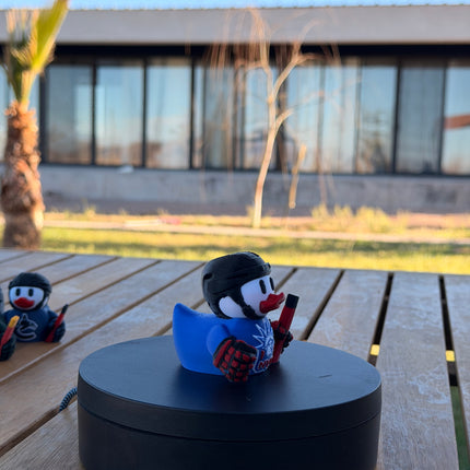 New York Rangers Hockey Duck – 3D Printed NHL Fan Dashboard Duck | Rangers Fan Gift | Hockey Car Dashboard Decor