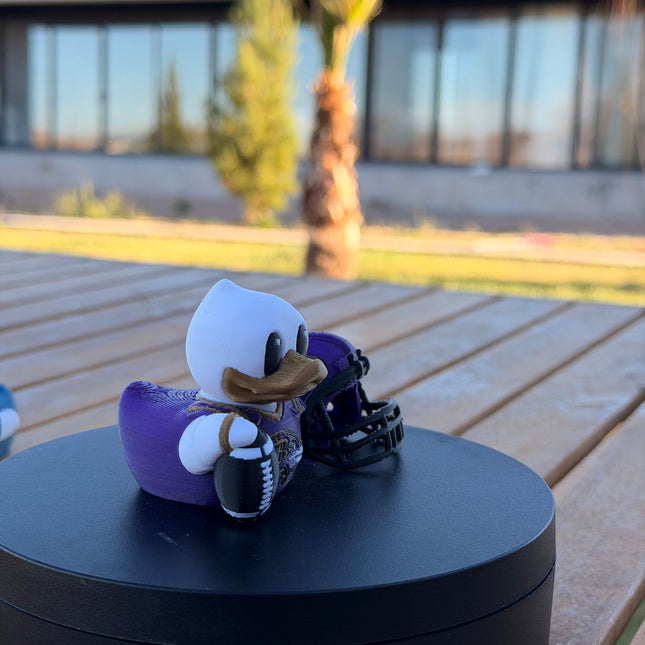 Baltimore Ravens Football Duck – 3D Printed NFL Fan Dashboard Duck | Ravens Fan Gift | Football Car Dashboard Decor