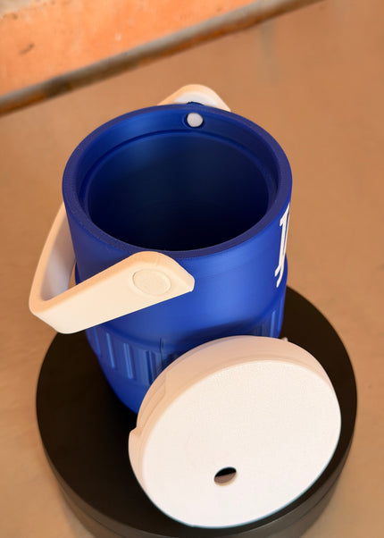 Los Angeles dodgers Blue Mini Cooler Can Holder (12 oz) | LA Baseball Fan Koozie | Car Dashboard Drink Holder | 3D Printed