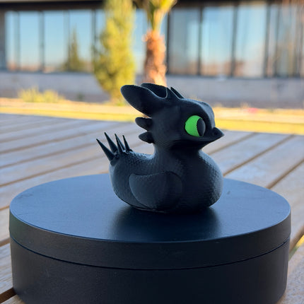Toothless Duck – 3D Printed How to Train Your Dragon Dashboard Duck | Night Fury Dragon Fan Gift