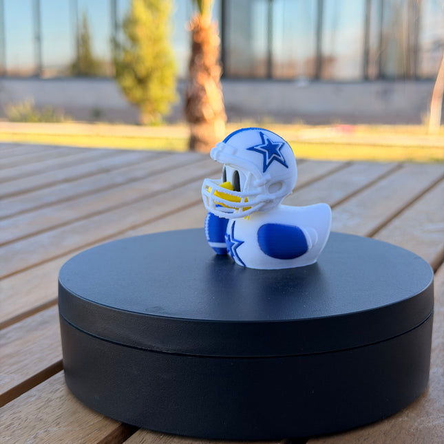 Dallas Cowboys Football Duck – 3D Printed NFL Fan Dashboard Duck | Cowboys Fan Gift | Football Car Dashboard Decor