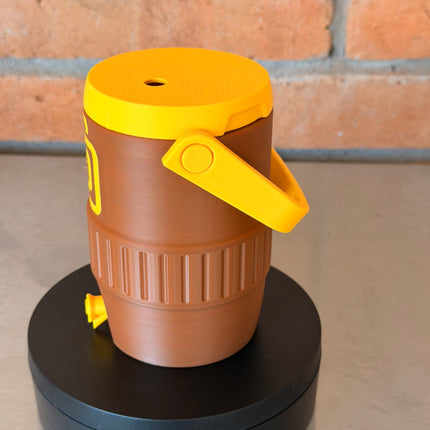 San Diego Brown Gold Mini Cooler Can Holder (12 oz) | Baseball Fan Koozie | Car Dashboard Drink Holder | 3D Printed