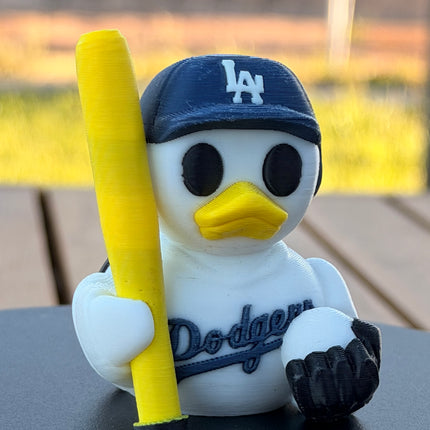 Los Angeles Dodgers Baseball Duck – 3D Printed MLB Fan Dashboard Duck | Dodgers Fan Gift | Baseball Car Dashboard Decor