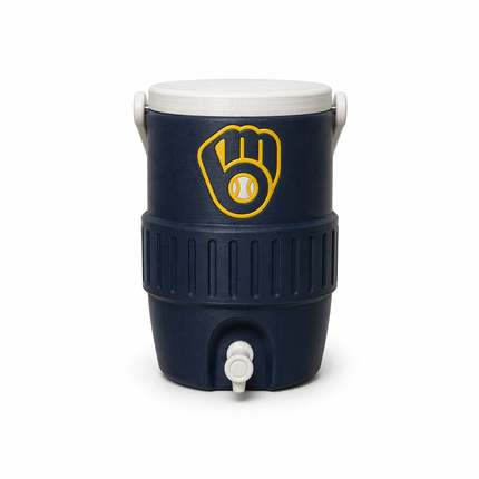 Milwaukee Brewers Mini Cooler Can Holder (12 oz) | Baseball Fan Koozie | Car Dashboard Drink Holder | 3D Printed
