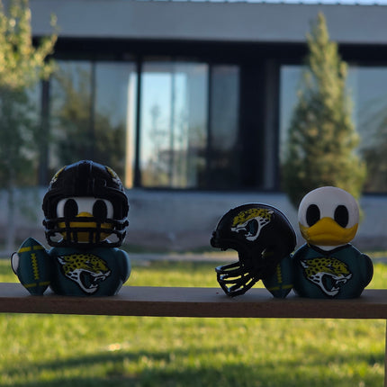 Jacksonville Jaguars Football Duck – 3D Printed NFL Fan Dashboard Duck | Jaguars Fan Gift | Football Car Dashboard Decor