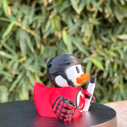 New Jersey Devils Hockey Duck – 3D Printed NHL Fan Dashboard Duck | Devils Fan Gift | Hockey Car Dashboard Decor