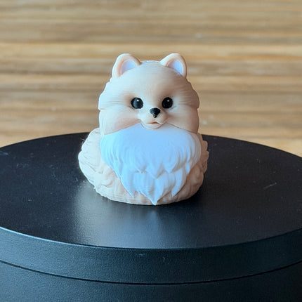 Pomeranian Dog Duck – 3D Printed Pomeranian Inspired Duck | Cute Pet Lover Gift | Dashboard Dog Decor