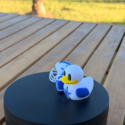 Dallas Cowboys Football Duck – 3D Printed NFL Fan Dashboard Duck | Cowboys Fan Gift | Football Car Dashboard Decor