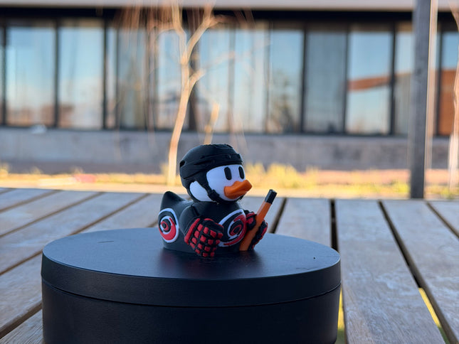 Carolina Hurricanes Hockey Duck – 3D Printed NHL Fan Dashboard Duck | Hurricanes Fan Gift | Hockey Car Dashboard Decor