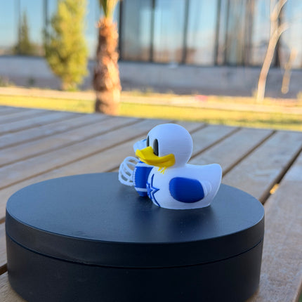 Dallas Cowboys Football Duck – 3D Printed NFL Fan Dashboard Duck | Cowboys Fan Gift | Football Car Dashboard Decor