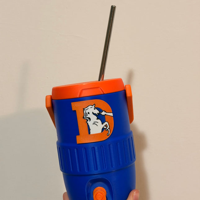 Denver broncos oldie logo Can Cooler Koozie – 12 oz NFL Football Fan Drink Holder