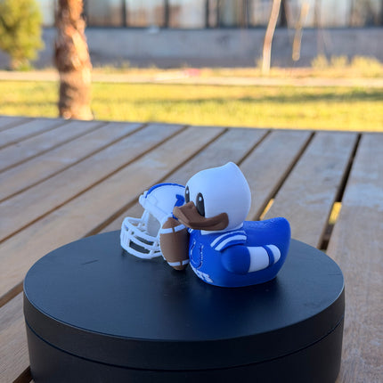 Indianapolis Colts Football Duck – 3D Printed NFL Fan Dashboard Duck | Colts Fan Gift | Football Car Dashboard Decor