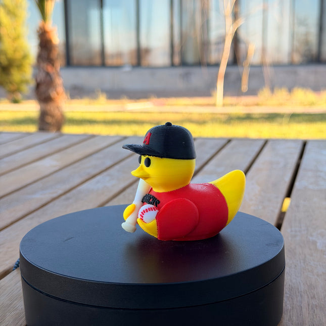 Arizona Diamondbacks Baseball Duck – 3D Printed MLB Fan Dashboard Duck | D-backs Fan Gift | Baseball Car Dashboard Decor