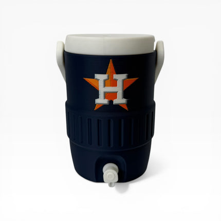 Houston Astros Mini Cooler Can Holder (12 oz) | Baseball Fan Koozie | Car Dashboard Drink Holder | 3D Printed