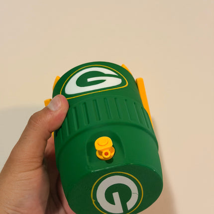 Green Bay Packers Mini Cooler Can Holder – 3D Printed NFL Style Koozie with Handle