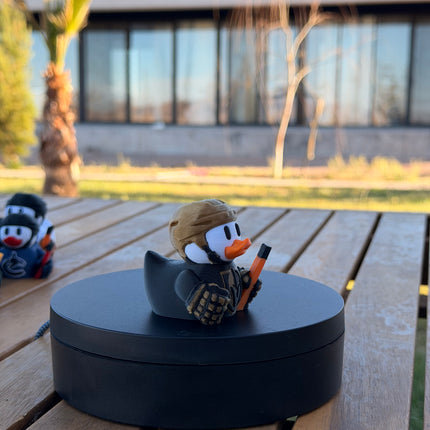 Vegas Golden Knights Hockey Duck – 3D Printed NHL Fan Dashboard Duck | Golden Knights Fan Gift | Hockey Car Dashboard Decor