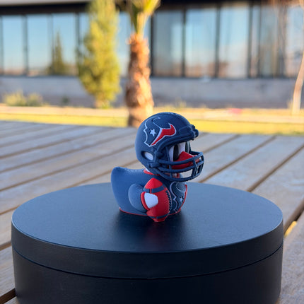 Houston Texans Football Duck – 3D Printed NFL Fan Dashboard Duck | Texans Fan Gift | Football Car Dashboard Decor