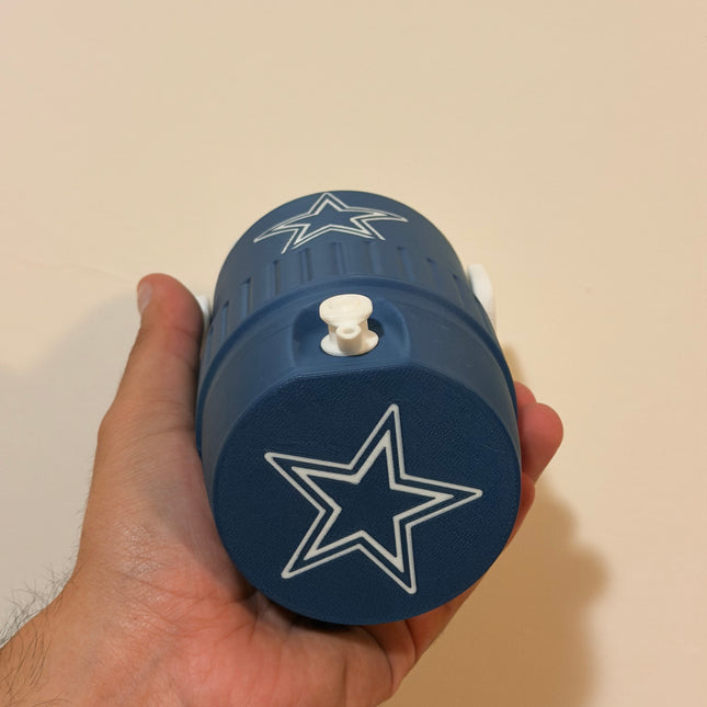 Dallas Cowboys 12oz Can Cooler Koozie – Football Fan Drink Holder – 3D Printed