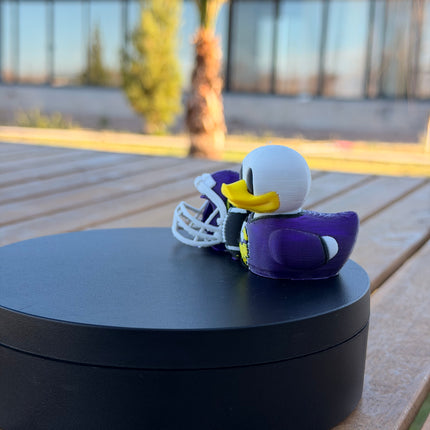 Minnesota Vikings Football Duck – 3D Printed NFL Fan Dashboard Duck | Vikings Fan Gift | Football Car Dashboard Decor