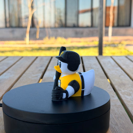 Pittsburgh Pirates Baseball Duck – 3D Printed MLB Fan Dashboard Duck | Pirates Fan Gift | Baseball Car Dashboard Decor
