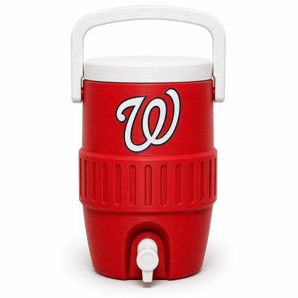 Washington Red White Mini Cooler Can Holder (12 oz) | Baseball Fan Koozie | Car Dashboard Drink Holder | 3D Printed