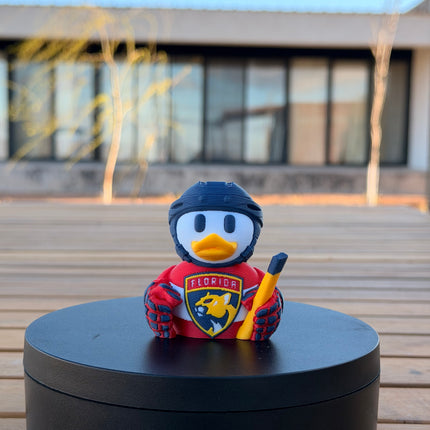 Florida Panthers Hockey Duck – 3D Printed NHL Fan Dashboard Duck | Panthers Fan Gift | Hockey Car Decor
